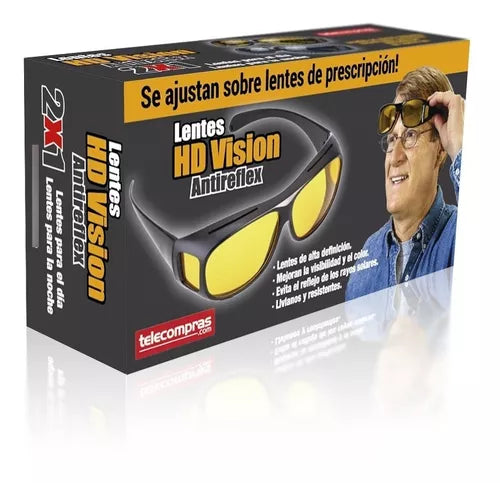 Lentes HD Antirreflejo para Conducción 2x1